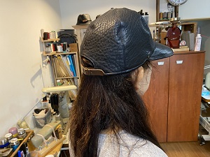 生徒作品2020 レザーキャップ