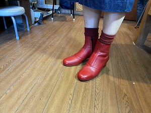 生徒作品2020 サイドジッパー ショートブーツ