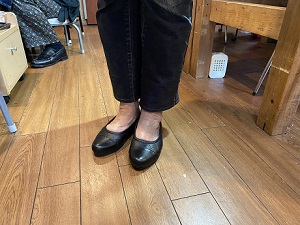 生徒作品2021 キルティング使いバレエシューズ