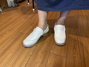 生徒作品2021 手縫いモカペニーローファー