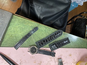 生徒作品2021 クロコ型押し時計ベルト