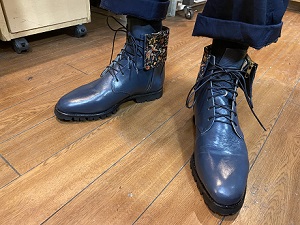 生徒作品2022 脱着可モチーフ使い ショートブーツ