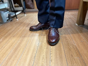 生徒作品2022 変形内羽根プレーントゥ ハンドソーンウエルテッド製法