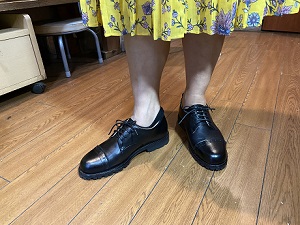 生徒作品2022 外羽根ストレートチップ 飾り穴使い