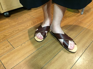 生徒作品2018クロスストラップ サンダル