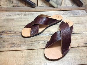 生徒作品2018クロスストラップ サンダル